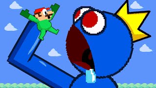 Mario & Rainbow Friend Escape vs the Giant Super Sized Blue Maze | Game Animation
