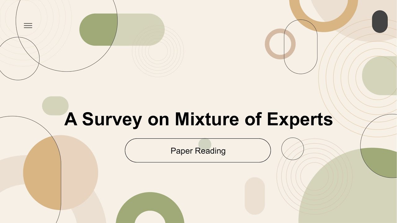 [2024 Best AI Paper] A Survey on Mixture of Experts - YouTube
