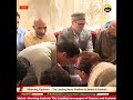 Omar Abdullah today visited Lach Mawar to offer condolences to MP Baramulla Er Rashid