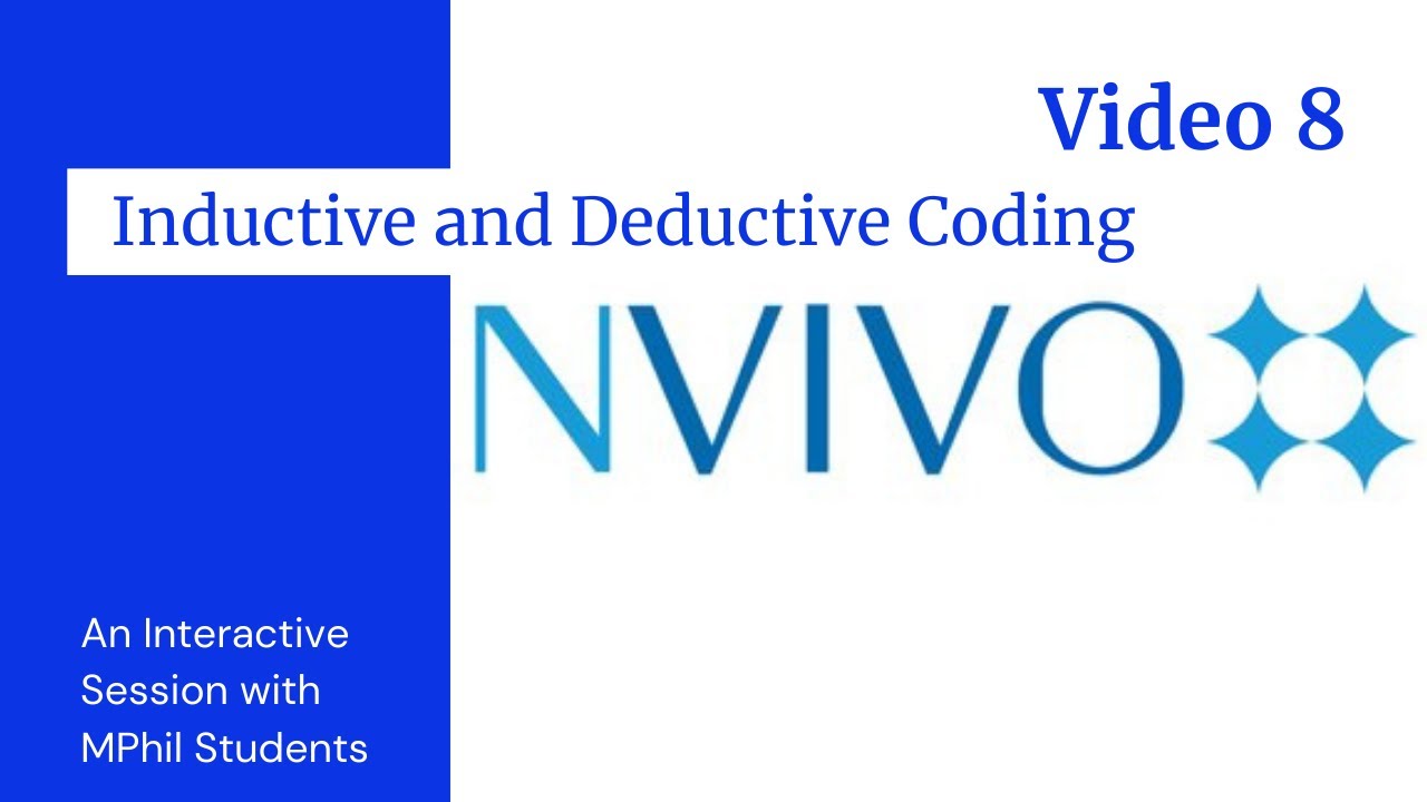 deductive coding in nvivo: step-by-step guide [with... Inductive and Deductive Coding in NVivo | Urdu | Dr. Yaar - YouTube