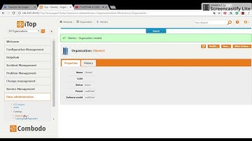 ITop Combodo. Configuración Tutorial 1 of 11 Create Organizations