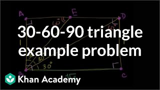 30 60 90 Triangle Example Problem Video Khan Academy 30 60 90 Triangle Example Problem Video Khan Academy