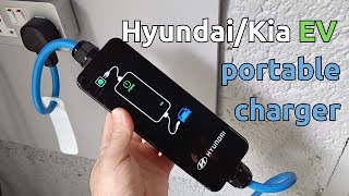 Hyundai/Kia portable EV charger (plus charger safety & buying UK granny cables)