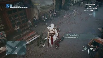 AC Unity Rare midair Phantom Blade kill!!!