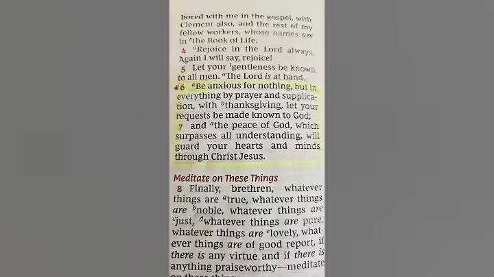 PHILIPPIANS 4:6-7 NKJV