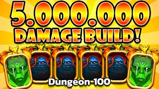 5 MILLION Dmg Golems! Most Busted Op Build Ever! | Diablo Autobattler | Dungeon 100