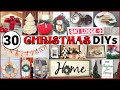 30 DIY CHRISTMAS CRAFTS | DECORATE FOR CHRISTMAS |DOLLAR TREE + MORE FARMHOUSE CHRISTMAS DECOR IDEAS