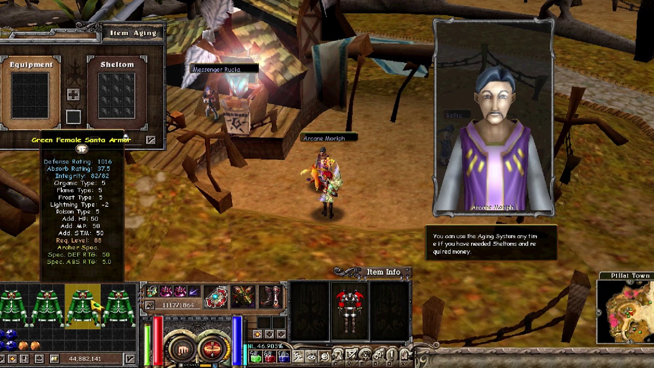 Priston Tale Aging 4 Santa Armors to 18