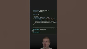 Arrays.equals vs. Arrays.deepEquals #java #shorts #coding #airhacks