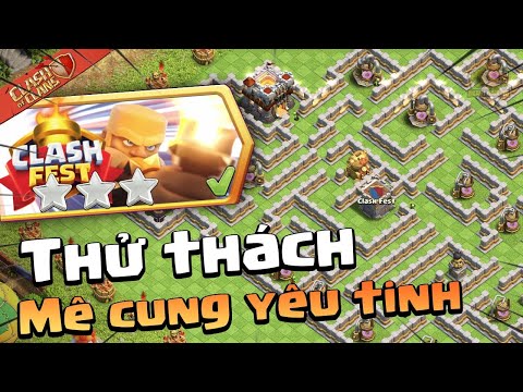 #1 Hướng Dẫn CÁCH ĐÁNH 3 SAO THỬ THÁCH MÊ CUNG YÊU TINH Clash of clans | Akari Gaming Mới Nhất