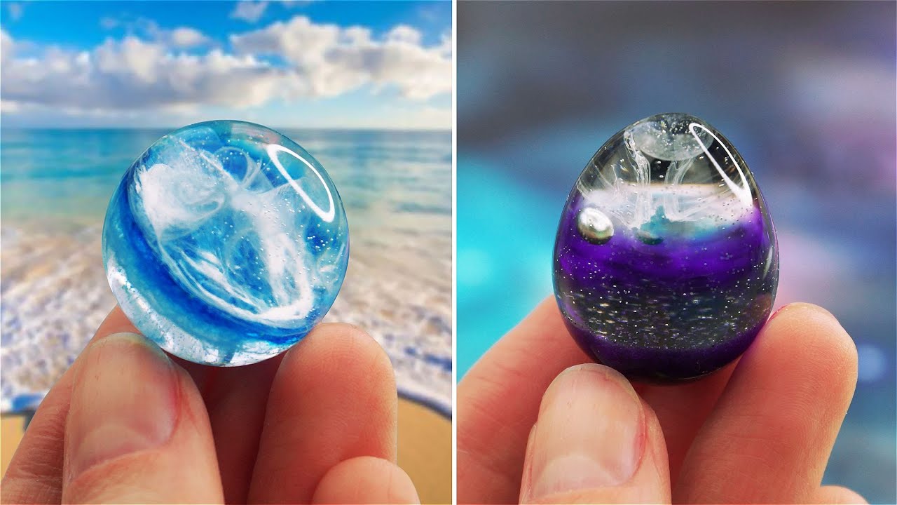 Eggs + Resin DIY JEWELRY IDEAS FOR TEENAGERS |  FAIRY PENDANTS MADE OUT OF AN EPOXY RESIN