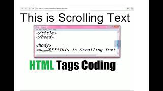 HTML Scrolling Text in website page or post | Lunar Computer College