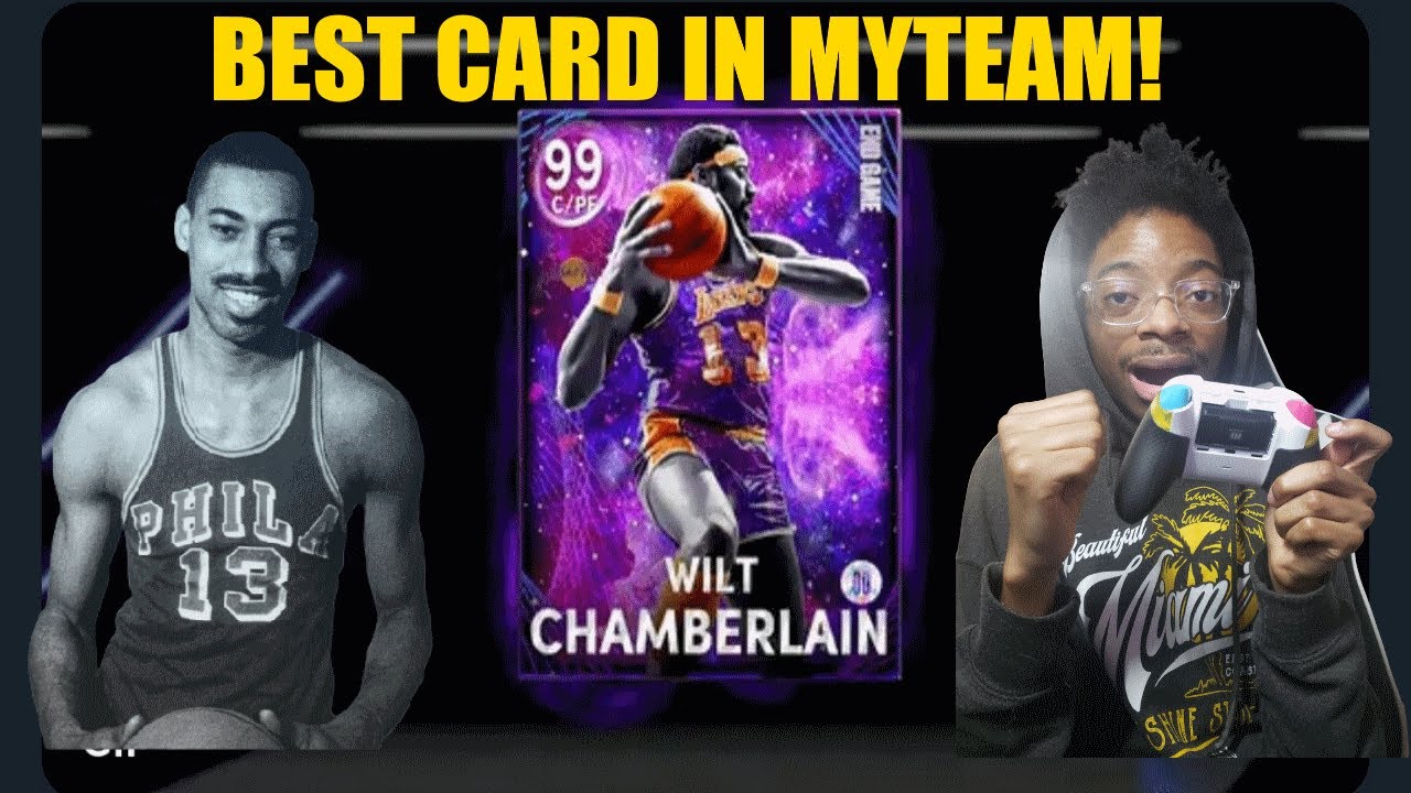 EndGame Dark Matter Wilt Chamberlain Gameplay is Him on Current Gen! Best card in NBA2K MyTeam