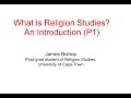 What is the Academic Study of Religion?