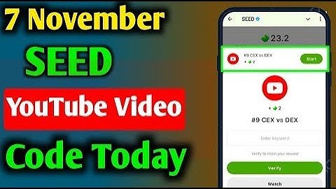 SEED Verify Code | #9 CEX vs DEX | SEED