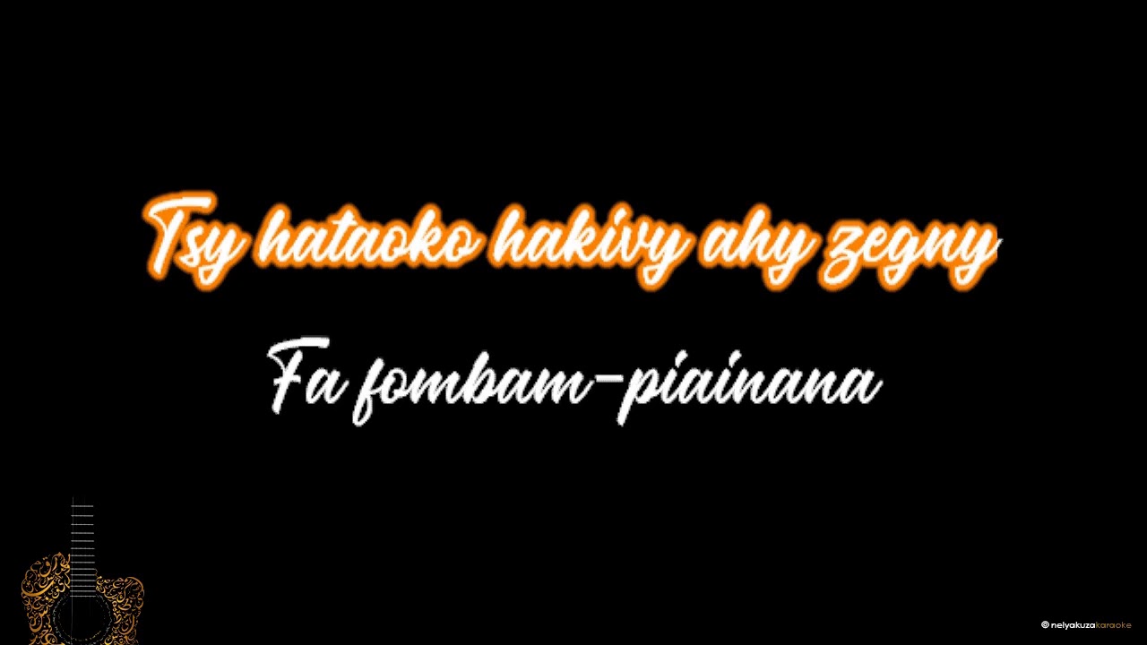 Jean Rigo - Namana (KARAOKÉ)