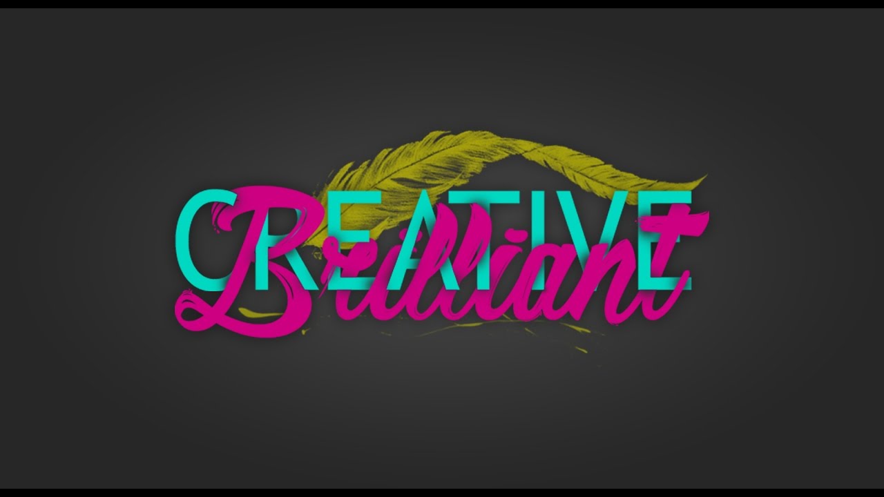 Tutorial Photoshop Typography Double Text