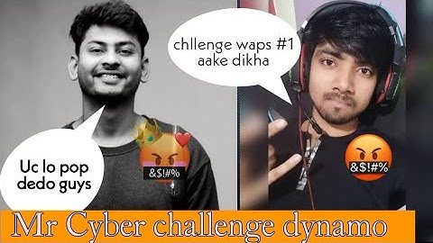 🔥Mr cybersquad final reply to Dynamo Gaming | And challenge him to be 💗#1 popularity rank