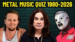 Guess the Song - One Metal Song per Year (1980-2026) | Music Quiz