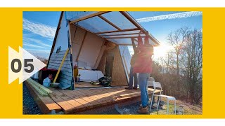 #5 TIMELAPSE- DIY Transforming Wall - A-frame Tiny House Build