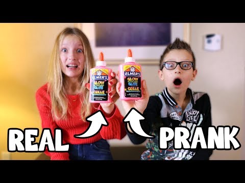 REAL vs PRANK SLIME CHALLENGE!!!