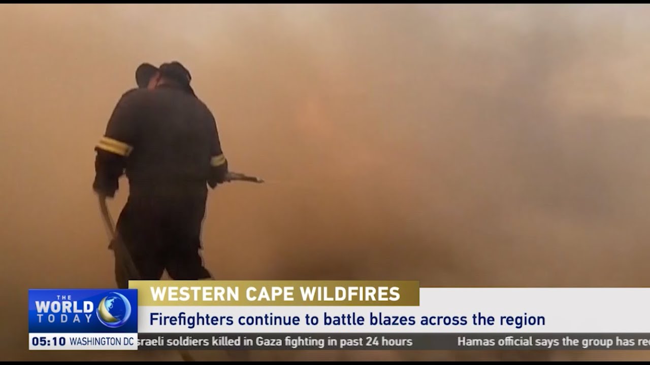 Western Cape wildfires force evacuations along South African coast