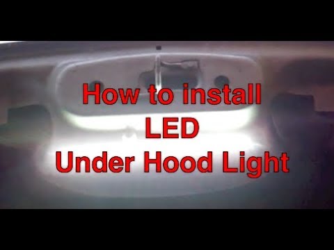 How to install an under hood light