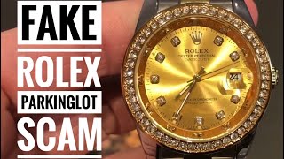 Celebrity Fake Rolex Parking Lot Scam.  Warn your friends! Profile