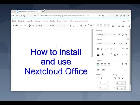 Installiere Nextcloud Office in NC23