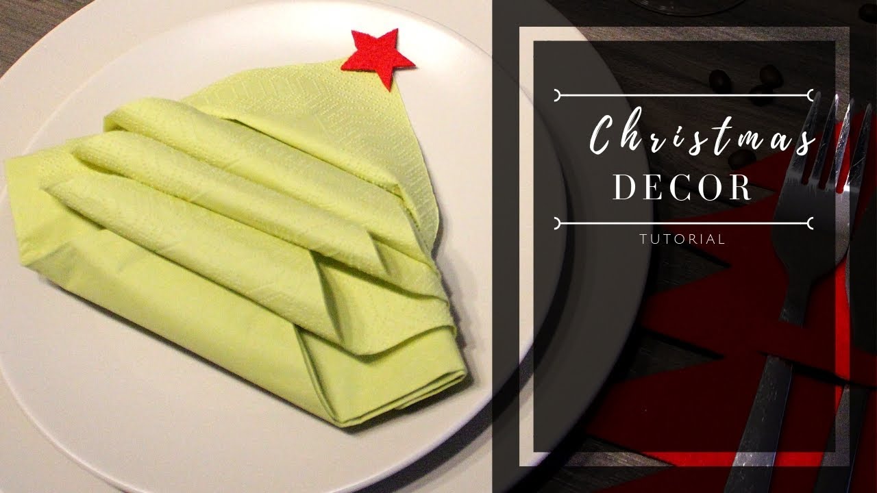 DIY Christmas table decor - Christmas tree