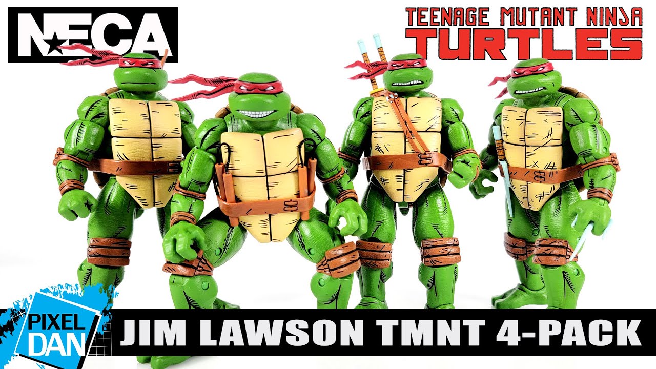 NECA Toys TMNT Jim Lawson Figure 4-Pack Review