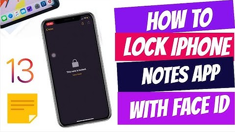 How to Lock Notes OFFICIAL App in iPhone using FACE ID [ OFFICIAL 2020]