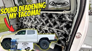 Sound Deadening My Tacoma | Dynamat Install Part 1 Back Cab