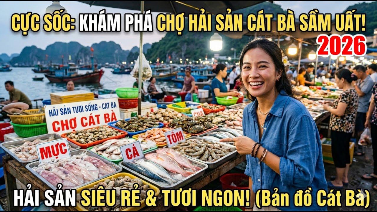 Chợ Hải Sản Cát Bà mới nhất 2026 | Chi tiết giá Hải Sản (07.03.2026)