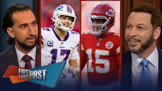 Patrick Mahomes, Chiefs fall to Josh Allen \& Bills in Week 6 AFC showdown | NFL | FIRST THINGS FIRST