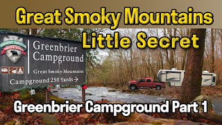 Greenbrier Campground Part 1 | Best RV Camping in Gatlinburg Tennessee | Smoky Mountain RV Camping!!