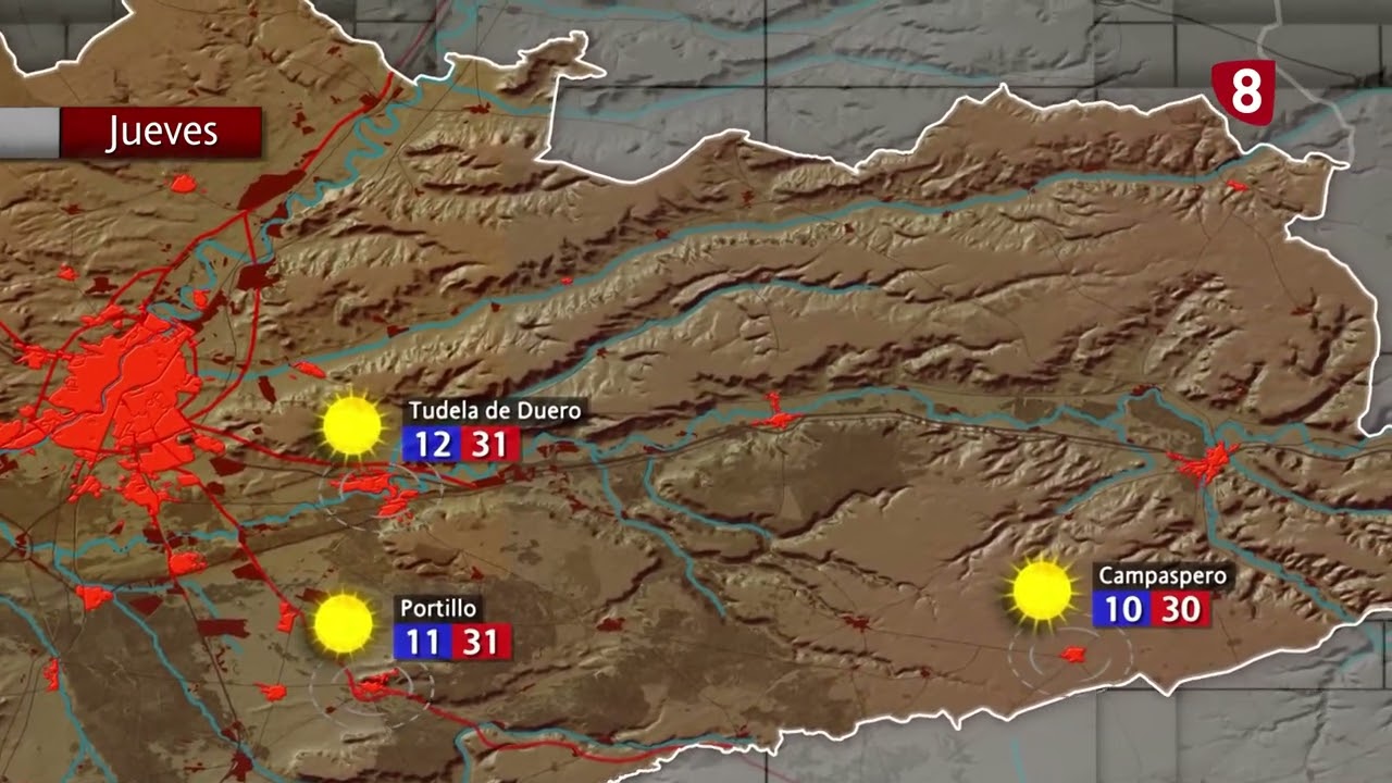 El tiempo en Valladolid y Provincia miércoles 1 de julio de 2026