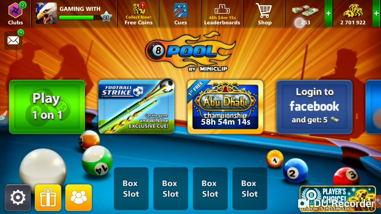 8 BALL POOL ACCOUNT GIVEAWAY WITH 253 CASH 3 MILLION COINS - YouTube