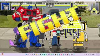 MUGEN Battle: Team Optimus Prime Vs Team Bill Cipher