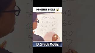 Impossible Puzzle 🤯|#shorts #maths