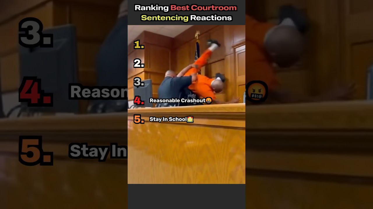 Ranking Best Courtroom Sentencing Reactions 