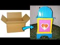 Home decoration idea|| How to make candle stand with cardboard box|| Easy at home