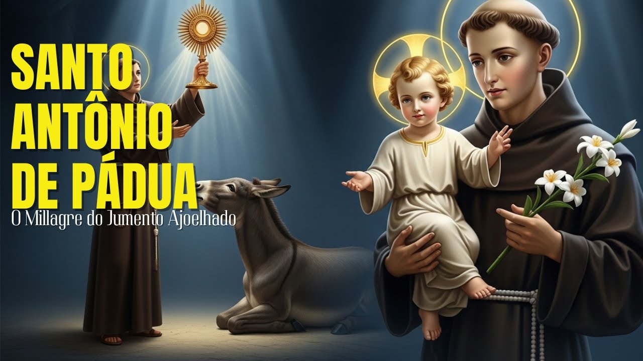 SANTO ANTÔNIO: Descubra a História do SANTO que fez um Jumento Ajoelhar...