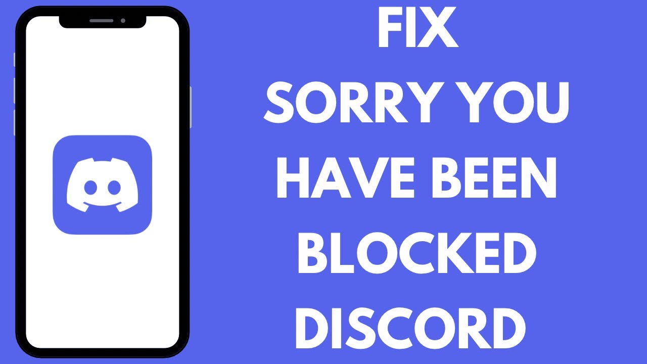 How to FIX Sorry You Have Been Blocked Discord (EASY FIX!!)
