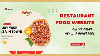 Restaurant, Food Delivery Modern Website | 6 Homepages + Elementor + Woo Theme | Panpie WP Theme