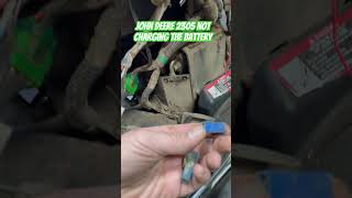 John Deere 2305 Not Charging The Battery, Alternator Checks Ok, Found A Broken Wire.