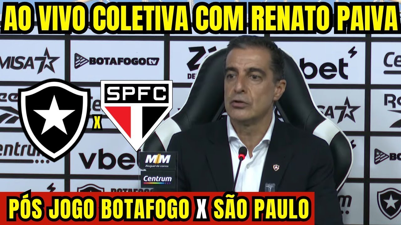 COLETIVA COM RENATO PAIVA DIRETO DO NILTON SANTOS - PÓS JOGO DO BOTAFOGO