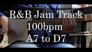 R&B Jam Track 100bpm A7 to D7 10 MINUTES with LIVE PLAY THROUGH | Tom Strahle | Pro Guitar Secrets