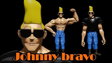 johnny bravo Rigging #rigging #johnnybravo #3d #characterdesign