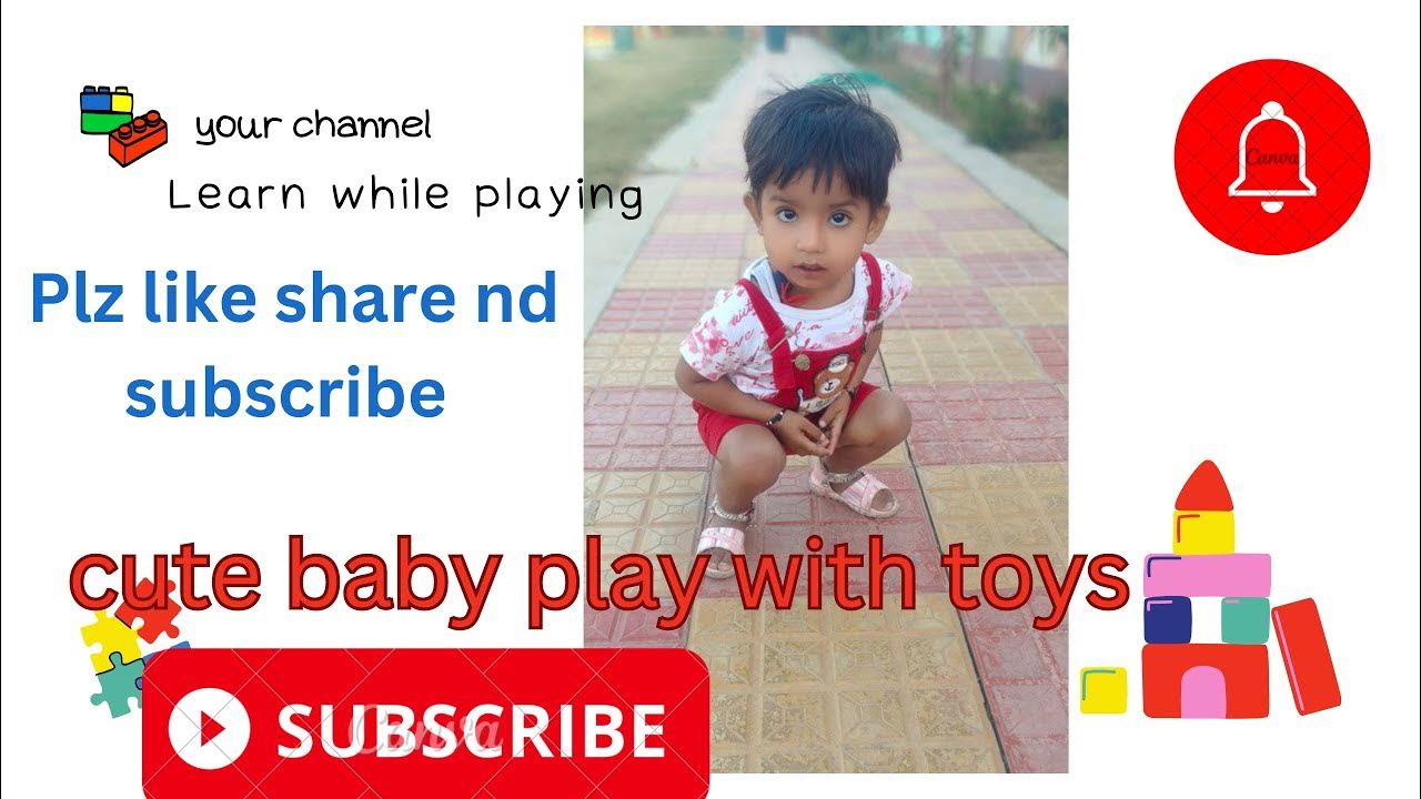 cute baby playing with toys YouTube
